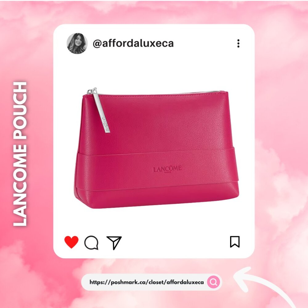 Lancome Pink Cosmetic Pouch